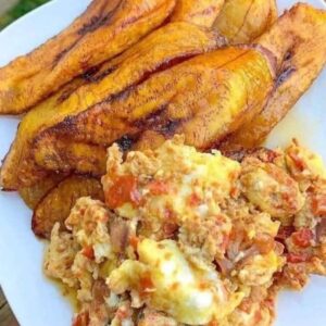 Fried Eggs and Plaintain